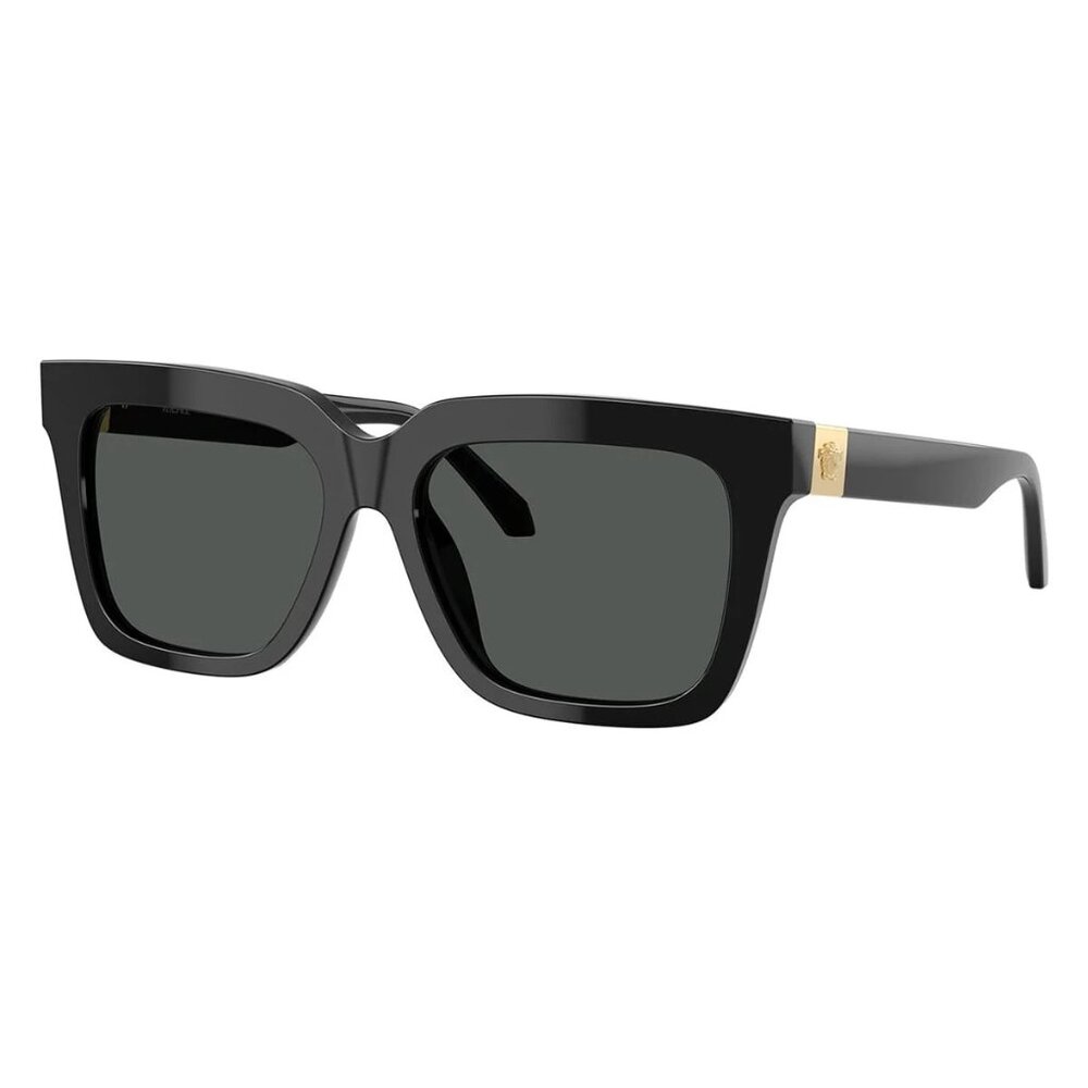 NEW VERSACE SUNGLASSES, VE4498 GB1/87 BLACK WOMEN EYEWEAR